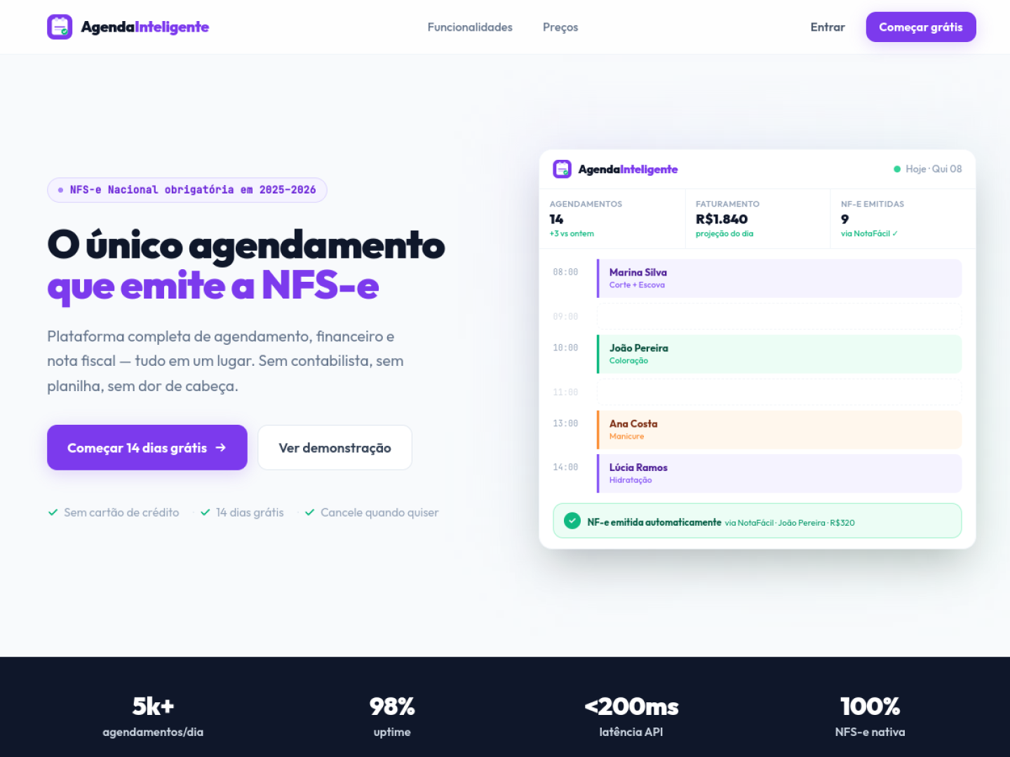 Screenshot de Agenda Inteligente