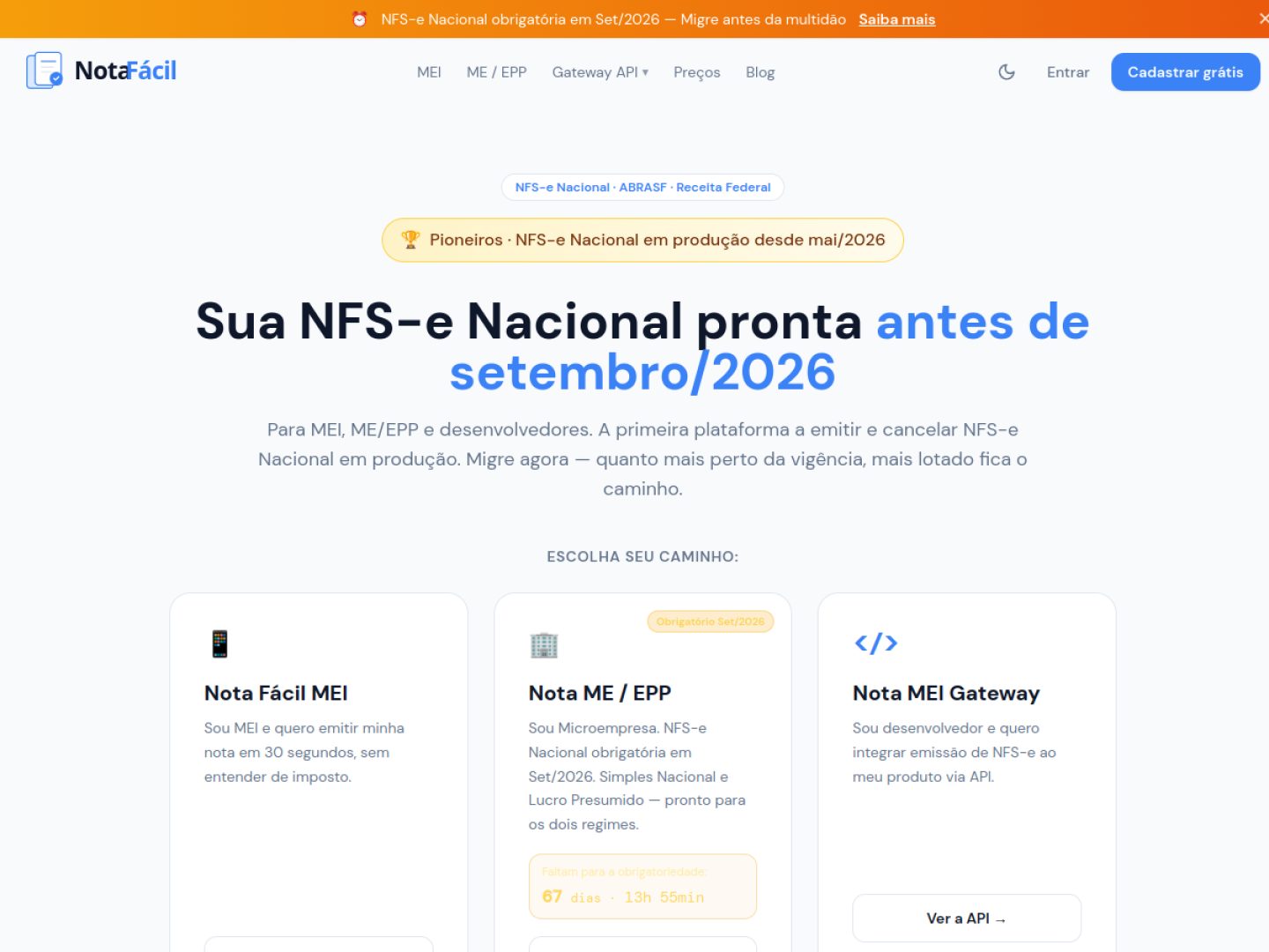 Screenshot de NotaFácil